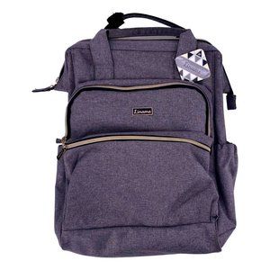 Liname Baby Diaper Bag Back Pack Gray Adjustable Strap Zipper Pockets New
